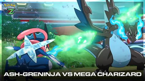 ash greninja vs mega charizard|pokemon xyz ash greninja.